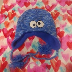 Cookie monster winter hat